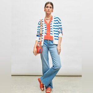 Striped statement Cardigan